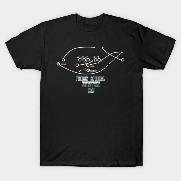 "Philly Special" Black T-Shirt by DOWX_20